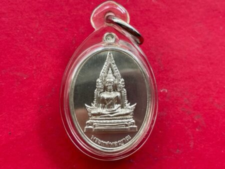 Wealth amulet B.E.2544 Phra Thotsaphonyan with Phrom silver coin by Wat Trimit (SOM666)