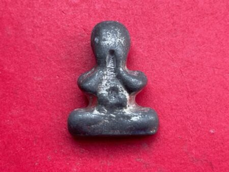 Wealth amulet B.E.2558 Phra Pidta Mod Nhee tin amulet by LP Non (PID235)