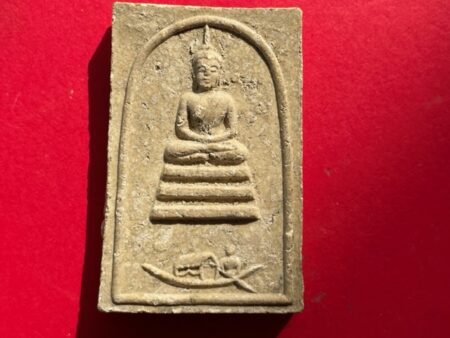 Wealth amulet B.E.2512 Phra Somdej with boat holy powder amulet by LP Toon (SOM678)