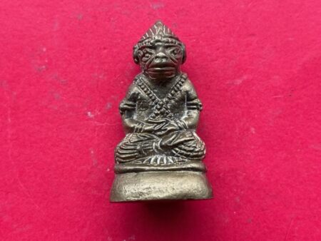 Rare amulet Hanuman brass amulet with beautiful condition by LP Poon – second batch (GOD364)