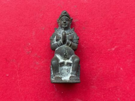 Charm amulet B.E.2553 Nang Pim brass amulet with holy powder by LP Up – Sao Ha batch (GOD365)