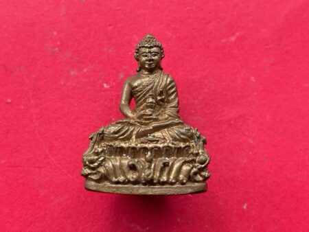 Wealth Thai amulet B.E.2557 Phra Kring Somphatthana brass amulet by LP Mhoo (PKR154)