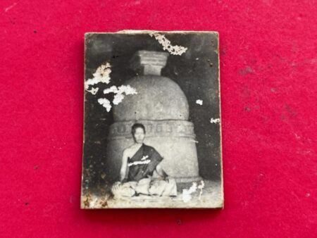 Rare amulet B.E.2510 LP Katsapamuni photo with Yant Phuttha Kaset (MON896)