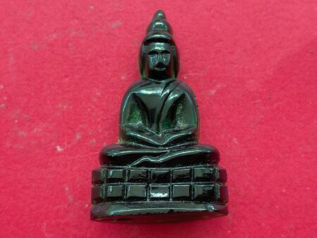 Rare amulet B.E.2493 Phra Kaewmorakot glass amulet in green color by LP Jiang – Second batch (PKR158)