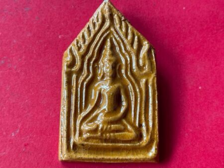 Rare amulet B.E.2531 Phra Khun Paen Khaen Orn baked clay amulet with beautiful conditoin by LP Du (PKP139)
