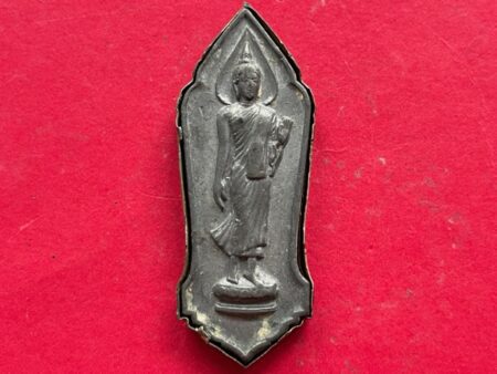Wealth amulet B.E.2500 Phra Srisakaya Thodsaphonyan lead amulet with original casing (SOM724)