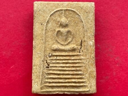 Rare amulet B.E.2506 Phra Somdej Kao Chan or nine level base holy powder with 2 Takrut by LP Thain (SOM728)