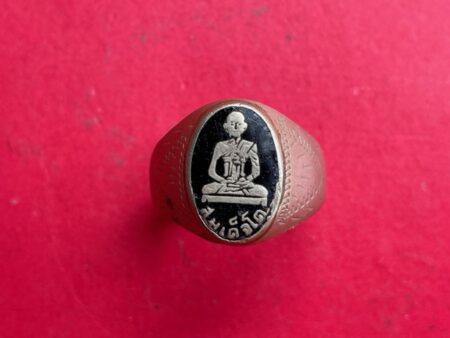 Wealth amulet B.E.2495 Somdej Toh alpaca ring by Wat Ketchaiyo (TAK184)