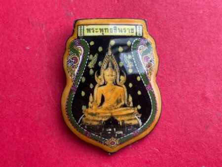 Rare amulet B.E.2543 Phra Phuttha Chinnarat locket with Nawaloha Yant sheet in beautiful condition (SOM746)