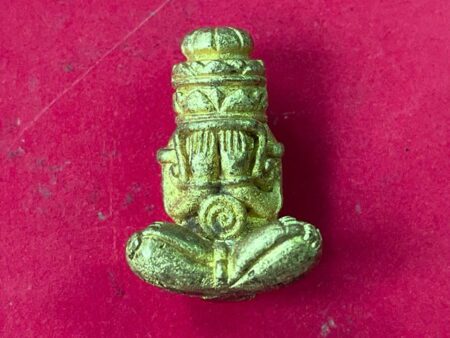 Wealth amulet B.E.2559 Phra Pidta Phang Phrakan victoy brass amulet by LP Thongchai (PID267)