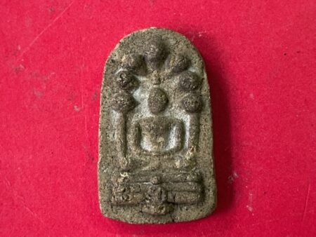 Wealth amulet B.E.2518 Phra Nak Prok holy powder amulet in big imprint by Wat Phrathat Phanom (SOM765)