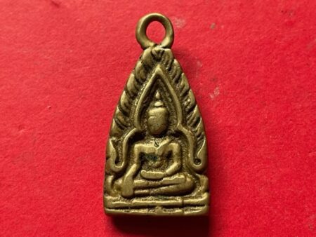 Rare amulet B.E.2510 Phra Phuttha Chinnarat with Dhammajak Yant bronze amulet LP Toh (SOM771)