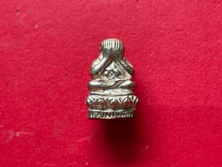 Wealth amulet B.E.2538 Phra Pidta Saraphatdee silver amulet with beautiful condition by LP Kasem (PID272)