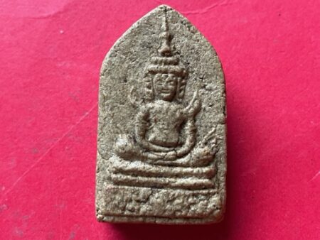 Rare amulet B.E.2473 Phra Kaewmorakot Kradook Phee powder amulet by LP Phoom (SOM785)