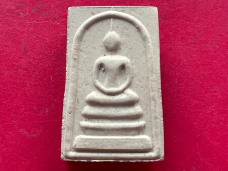 Wealth amulet B.E.2535 Phra Somdej Ket Thalu Soom holy powder amulet with Takrut by LP Kasem (SOM798)