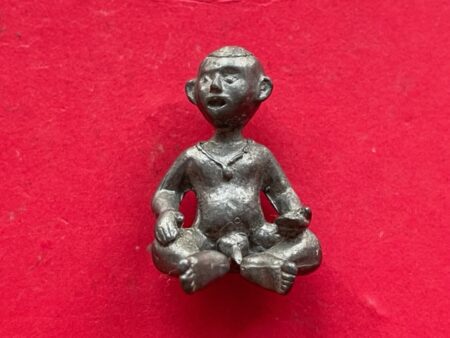 Wealth amulet B.E.2543 Guman Kao Kot holy metal amulet with holy powder by LP Chuen (GOD427)