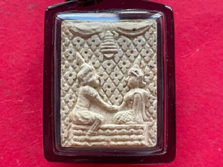 Charming amulet B.E.2529 Phra Phimpha Taeng Ngan holy powder amulet by LP Phat (GOD428)