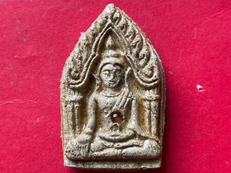 Charm amulet Phra Khun Paen Guman powder amulet with magical cloth and gem by KB Noi (PKP146)
