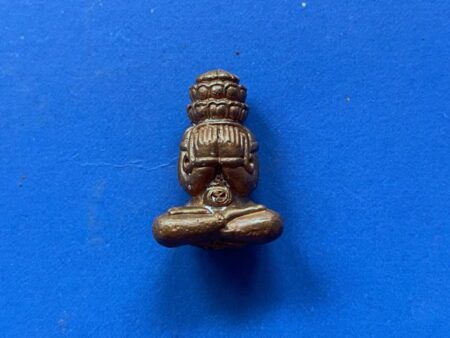Wealth amulet B.E.2547 Phra Pidta Phang Phrakran copper amulet in small imprint by LP Chot (PID285)