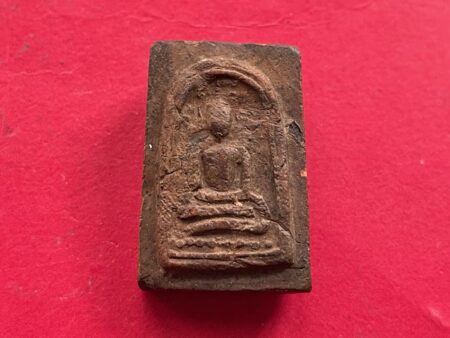 Rare amulet B.E.2460 Phra Somdej baked clay amulet with holy Yant by LP Som (SOM863)