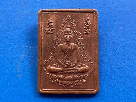 Wealth amulet B.E.2551 Phra Somdej Ong Phathom copper coin with beautiful condition by LP Lek (SOM853)