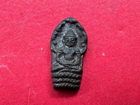 Protect amulet B.E.2537 Phra Prok Bai Makham copper amulet by LP Pae – 96 years Batch (SOM887)