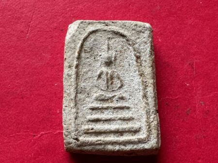 Wealth amulet B.E.2495 Phra Somdej amulet in Thewada Oak Rong Lek imprint by LP Nark (SOM898)