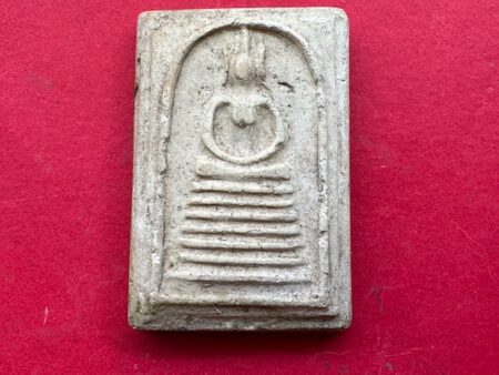 Wealth amulet B.E.2495 Phra Somdej holy powder amulet in 7 levels imprint – Build dam batch (SOM919)