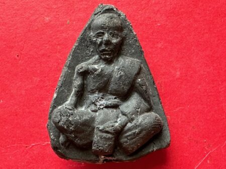 Wealth amulet B.E.2506 LP Jong holy powder amulet in big imprint with beautiful condition by Wat Prasart (MON1103)