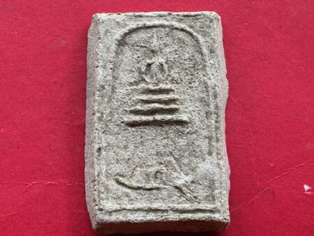 Rare amulet B.E.2509 Phra Somdej with taxi boat holy powder amulet in special imprint by LP Toon (SOM939)