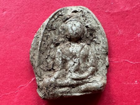 Rare amulet B.E.2465 LP Toh holy soil amulet with holy Yant by LP Chu (SOM967)