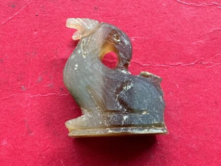 Charming amulet B.E.2553 magical goat white buffalo horn amulet by LP Saithong – only 250 amulets (GOD502)