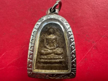 Protect amulet B.E.2533 Phra Phetleek holy powder amulet by LP Maha Wiboon (NEW012)
