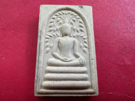 Wealth amulet B.E.2536 Phra Somdej Prok Pho holy powder amulet with beautiful condition by LP Kasem (SOM703)