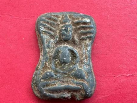 Rare amulet B.E.2300 Phra Mahesuan both sizes tin amulet with beautiful condition (SOM705)