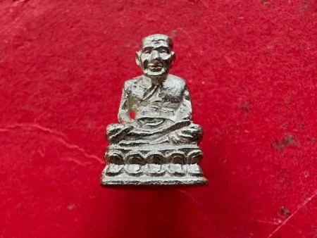 Protect amulet B.E.2535 LP Thuad silver amulet in small imprint with beautiful condition by Wat Changhai (MON1170)