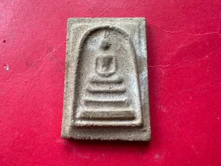 Wealth amulet B.E.2504 Phra Somdej in big imprint holy powder amulet by LP Chao Khun Sri (SOM722)