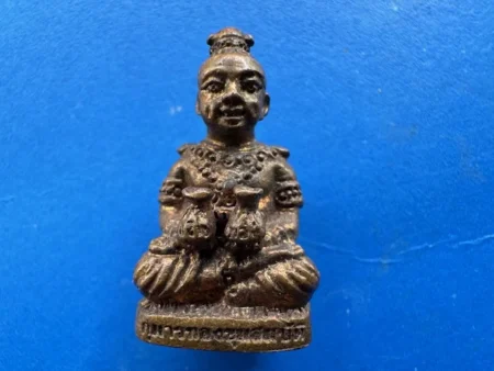 Wealth amulet B.E.2554 Guman Thong Khum Sombat brass amulet with holy powder by LP Pian (GOD524)