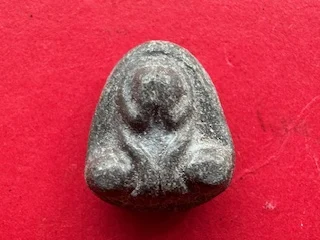 Rare amulet B.E.2450 Phra Pidta tin amulet in beautiful condition blessed by LP Iem (PID342)