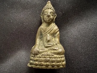 Wealth amulet B.E.2506 Phra Kring Theepangkorn brass amulet by LP Nam – First batch (PKR212)