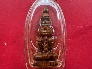 Wealth amulet B.E.2559 Thao Wet Suwan magical tree amulet by LP Mhoo (GOD549)